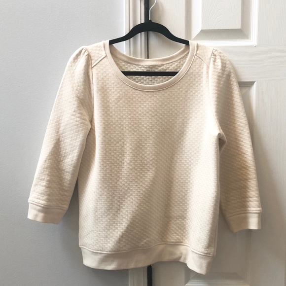 LOFT Tops - Loft Quilted Sweatshirt